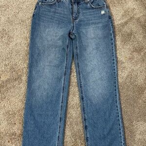 RSQ Light Blue Low-Rise Straight Jeans